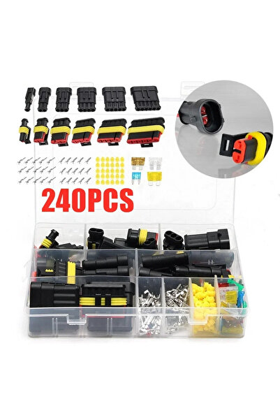Choice1 240PCS Waterproof Connectors Kit Automotive Wire Quick Connector Elec...