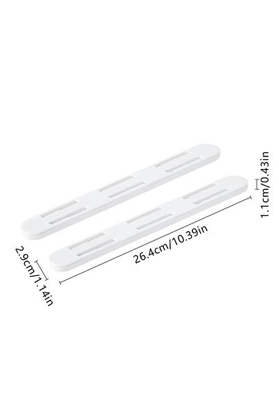 Choice 2Pcs 2Pcs/Set White Slides Drawer Sliding Rails Bin Tracks For Kitchen Bedroom Closet Slides Pullout