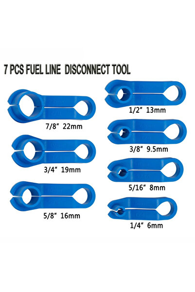Choice1 7 قطع 7/16 قطعة أداة إزالة خط الوقود البديلة مجموعة فصل خط الوقود بزا...