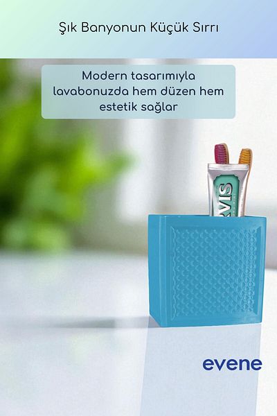 Evene Θήκη οδοντόβουρτσας Βάση οδοντόβουρτσας Βάση οδοντόβουρτσας Μπλε χρώμα Μοντέλο 92