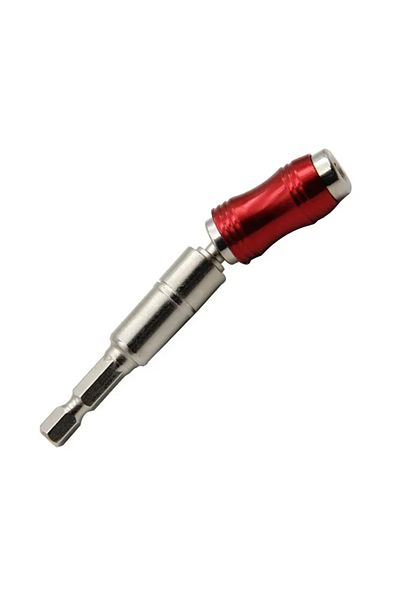 Choice red 1pc Drill Bit Holder Magnetic Swiveling Bit Tip Holder Set Drill Bit Extension Pivot 1/4 Inch He
