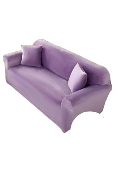 OEM Premium velvet sofa cover for 2 seats + pillowcase, 130-180 cm, lilac