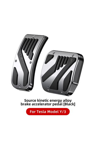 Choice 1 YZ For Tesla Model 3 Y Juniper Highland 2021-2025 Aluminum Automatic Transmission Car Pedal Cover.