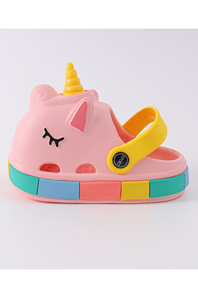 SAPS Unicorn Themed Clogs with Backstraps - Pink