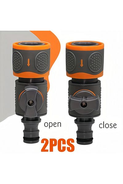 Choice Quick Connect Garden Hose Adapter with Ball Valve Fits 1/2", 3/8", & 3/4" etc Hose Quick Connect...