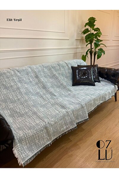 Özlü Home PATİSKA ELİT ÇEKYAT ÖRTÜSÜ BATTAL YEŞİL
