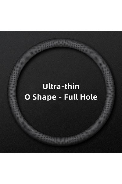 Choice O Shape - Full Hole Car Steering Wheel Covers Ultra-thin Steering Wheel Cover Wrap Universal 37-38cm