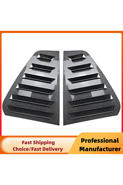 choice2 Golf 6 Carbon Look Pair Rear Side Window Trim Spoiler For VW Golf 5 G...