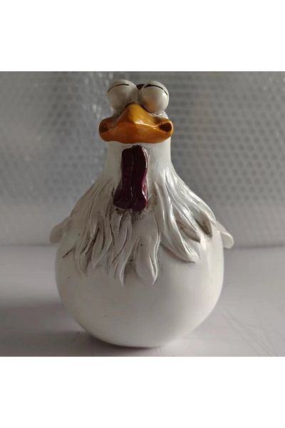 Choice C Funny Chicken Fence Decor Statues Resin Garden Farm Yard Chicken Hen Sculpture Art Craft Courtyar.