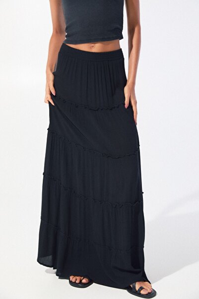 Pull & Bear Panelled midi skirt