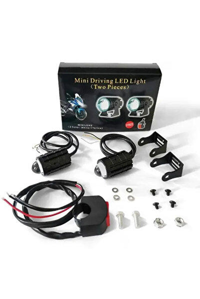 Choice مجموعة واحدة من مصابيح LED للدراجات النارية مع مفتاح، قطعتان من مصابيح...