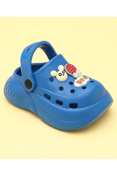 Cute Walk by Babyhug Cute Walk by Babyhug Clogs with Back Strap & Animal Applique - Blue