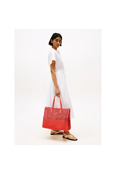 Tommy Hilfiger Th Aw0aw17640 Th Cıty Summer Tote Woven Kadın Çanta