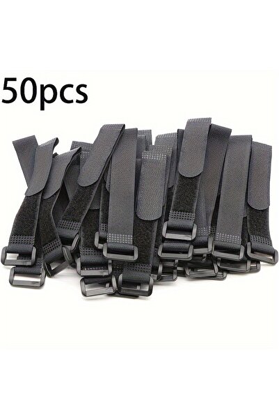 Choice 20 سم 50 قطعة - 50 قطعة من أشرطة ربط الكابلات القابلة لإعادة الاستخدام...