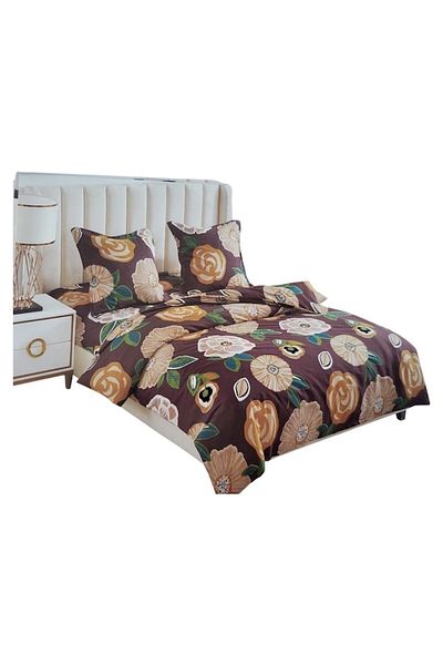 OEM Double Bed Linen Set 4 Pieces Cotton, 200x230 cm Sheet, 180x230 cm Quilt Cover, 2 Pillowcases 75x75