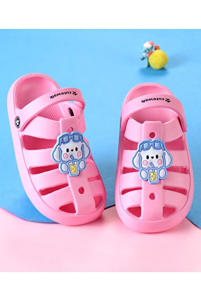 Cute Walk by Babyhug حذاء قبقاب لطيف للمشي من بيبي هاج مع حزام خلفي وتطريز أر...