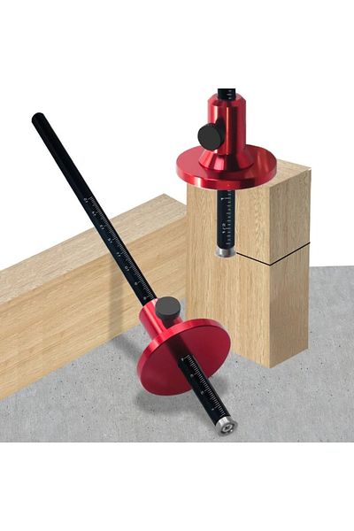 Choice Red Upgraded blade type woodworking line drawing machine British double scale mortise and tenon para