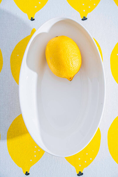 ACAR Aria Oval Porcelain Plate - 20 cm