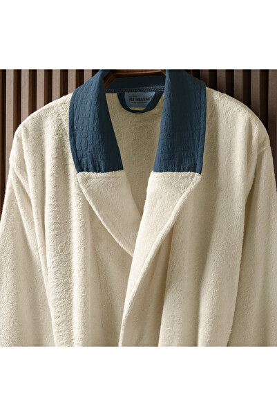 Altınbaşak Orion Bamboo Unisex Bathrobe Ecru