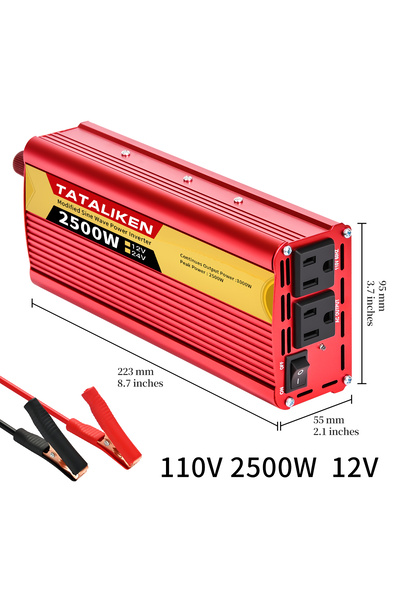 choice2 12V2500W 110V 60HZ Inverter 12v, 60hz 24V 600W 1500W 2000W 2500W, por...