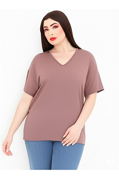 Barato Μπλουζάκι Premium από βαμβακερό ύφασμα μεγάλου μεγέθους Trend