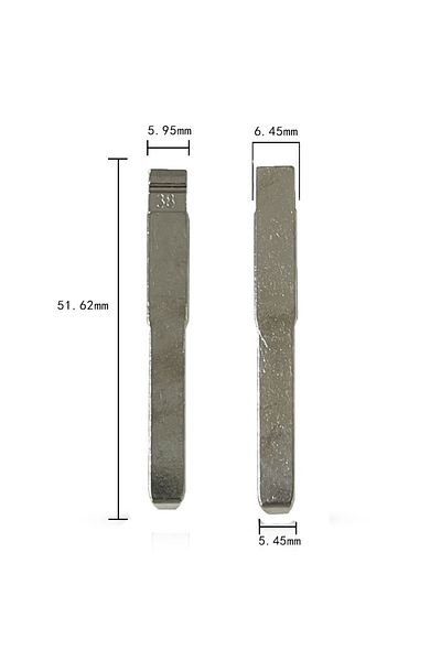 Choice 10pcs 38# HU101 Uncut Metal Key Blade for Ford Focus for KD Keydiy Xhorse VVDI Remotes Universal ...