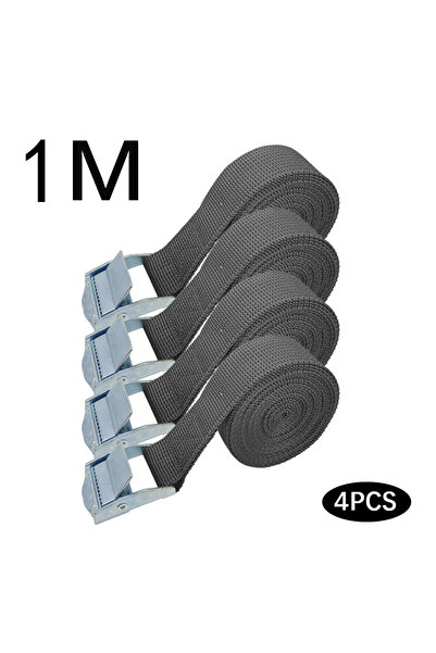 Choice1 1MBlack 4Pcs 3/4 Pces 1M Buckle Tie-Down Belt Cargo Straps For Car Mo...
