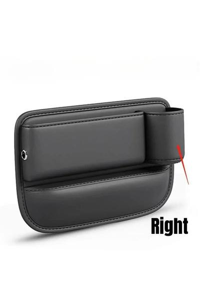 Choice1 صندوق تخزين فجوات مقعد السيارة الأيمن، حقيبة تخزين متعددة الوظائف من جلد البولي يوريثان، سعة كبيرة لملء الفجوات