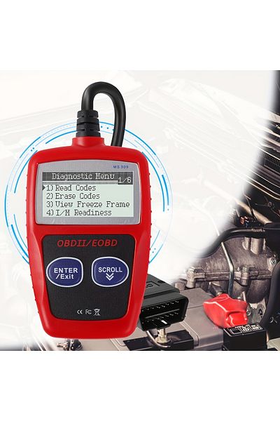Choice Red USB Powered OBD2 Scanner MS309 - Car Engine Fault Code Reader for Multiple Models - Vehicle Main