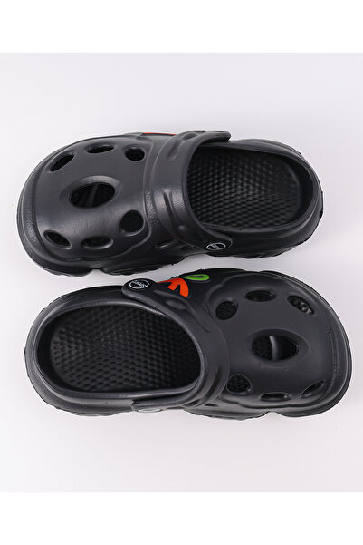 SAPS Printed Clogs with Backstraps - Black