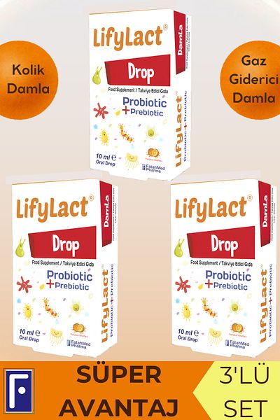 LifyLact Damla 10 Ml, Probiotic, Prebiotic, Triple Super Advantage