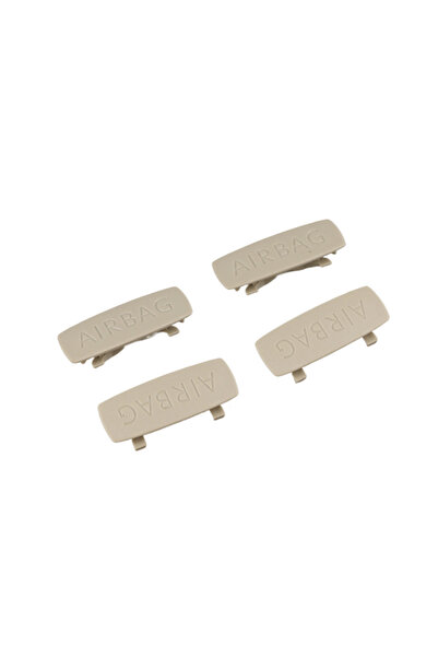 Choice3 غطاء تزيين عمود الوسادة الهوائية A وB وC باللون البيج الفاتح، 4 قطع، ...