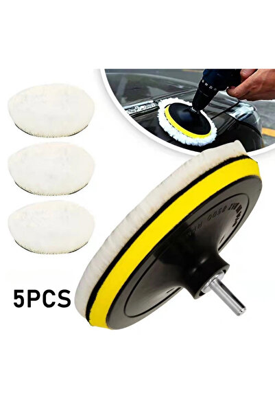 Choice 5 قطع 3 بوصة مجموعة تلميع وسادة تلميع السيارة إسفنجة شمع السيارة قرص ع...