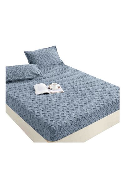 OEM Husa de pat Cocolino si 2 fete de perna MS STAR, Tricot, 2 persoane, cearceaf cu elastic 180x200cm,