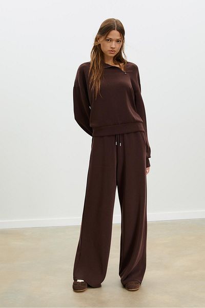 Stradivarius Soft-touch sweatshirt with side zip