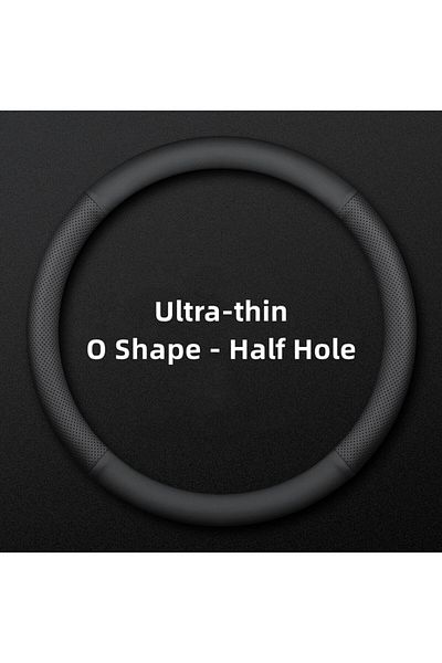 Choice O Shape - Half Hole Car Steering Wheel Covers Ultra-thin Steering Wheel Cover Wrap Universal 37-38cm