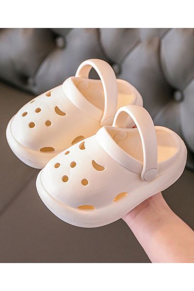 SAPS Backstrap Closure Clogs - White