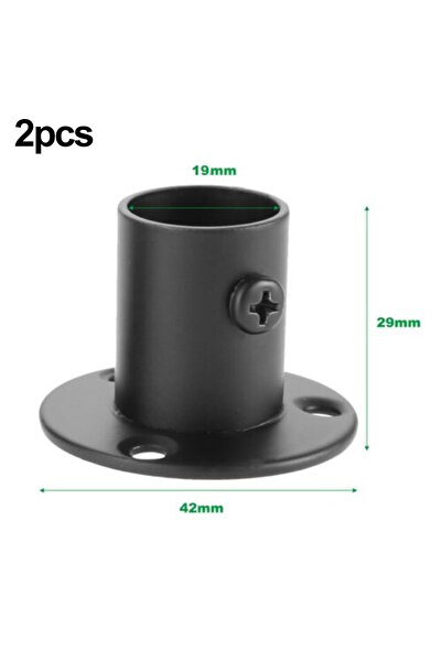 Choice3 دعامات أنبوبية مقاس 19 مم، قطعتان، قضبان تعليق الملابس، قضيب تعليق ال...