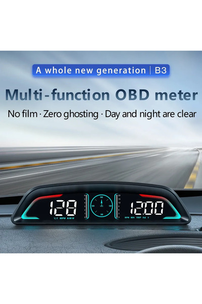 Choice AD B3 عداد السرعة شاشة عرض أمامية OBD2 HUD سيارة عداد سرعة الدوران درجة حرارة الماء مع إنذار استهلاك الوقود التلقائي...