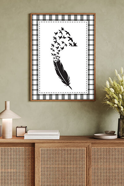 Dekorsiahome Tablou dintr-o bucată cu rama din lemn TK0841