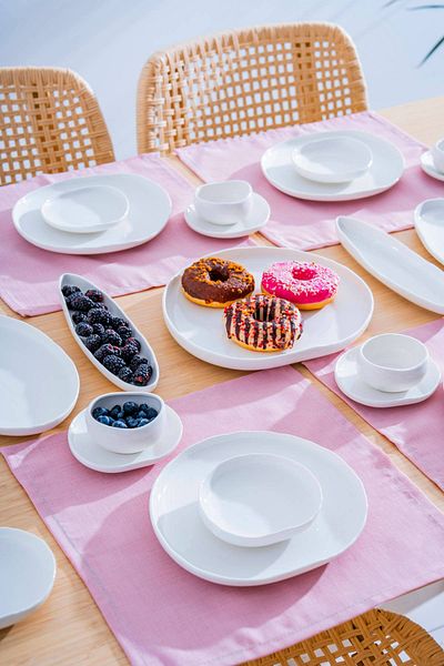 ACAR Planet 27 Piece Porcelain Breakfast Set for 6 People