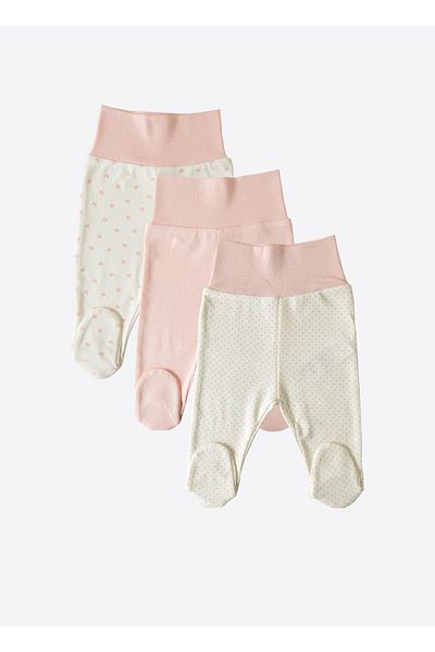 kitikate Organic New Dreams 3-Piece Booties Trousers Pink