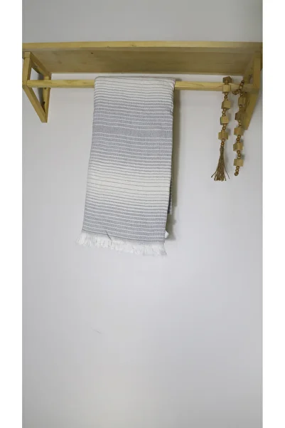 AQUATOLIA Li̇kya Striped Peştemal - 100% Cotton - 100X180 - Peshtemal - Beach Towel - Striped Pattern