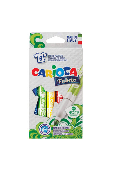 carioca Keçeli Kumaş Boya Kalemi Maxı 6'Lı 40956