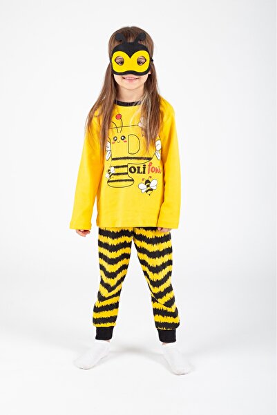 EYZ KIDS Arı Desenli Kız Çocuk Pijama Takımı