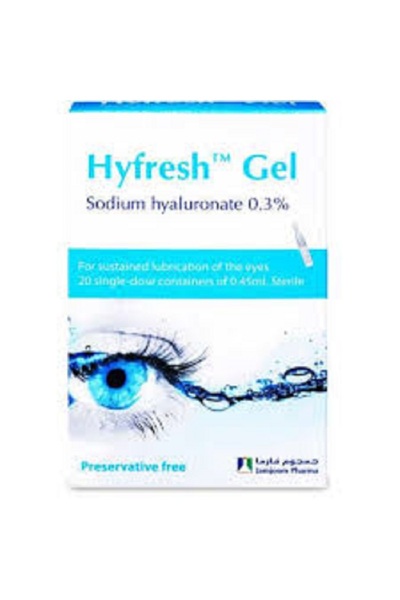 JAMJOOM PHARMA Hyfresh Gel 20SDU*0.45ml Hyfresh Long-Lasting Eye Moisturizing Gel 20 Single Doses*0.45ml