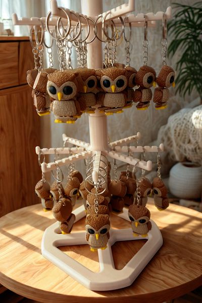 CESTOPİENO Owl Animated Bag Ornament / Keychain - 100 Pieces