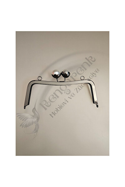 RENGARENK Lüx Bonuklu Metal Çanta Klipsi 20cm