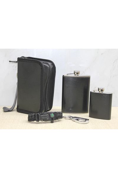 SepetBudur Set of 2 Water Bottles with Case Alk3941