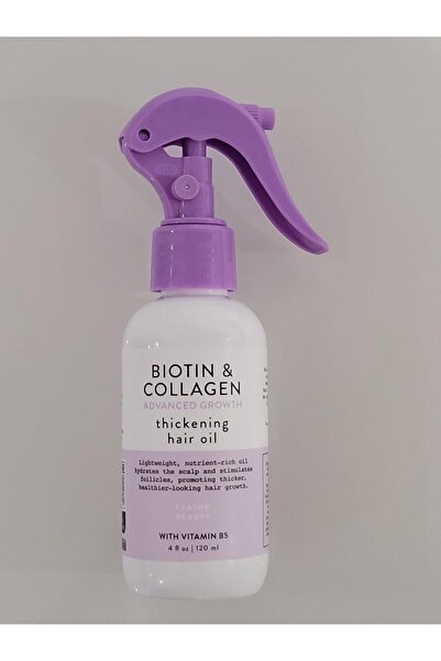 Biotin & Collagen Advanced Growth Thickening Hair Oil with Vitamin B5-120ml